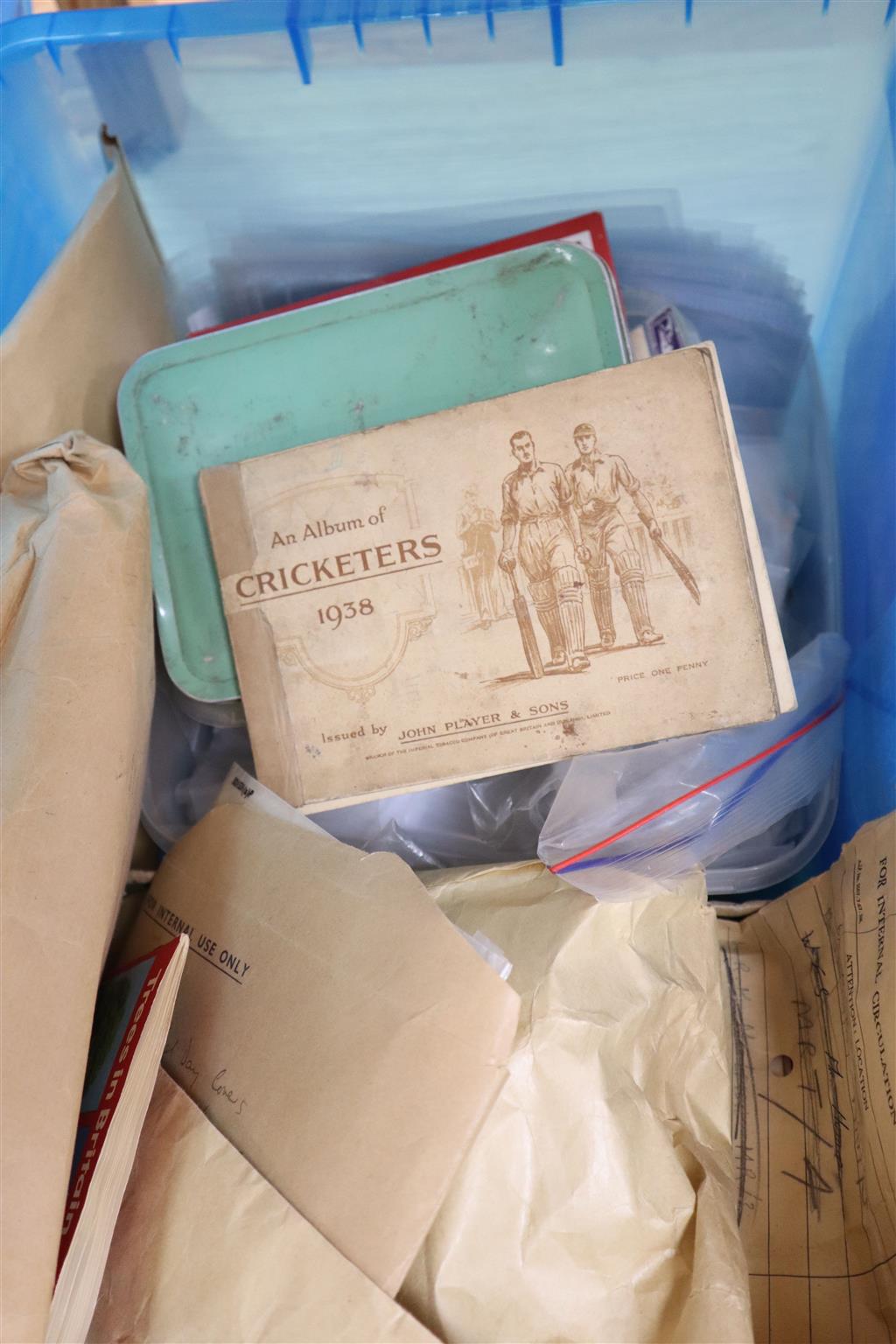 A quantity of stamps, coins and sundry collectables